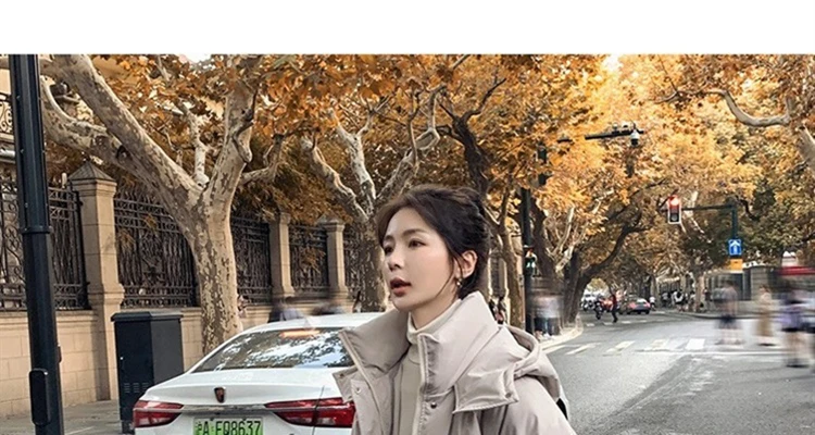 2023 Down Coats New Long-style Cotton Dress Korean Version Large Size Korean Fashion Jackets Winter Heat Parka Feminina