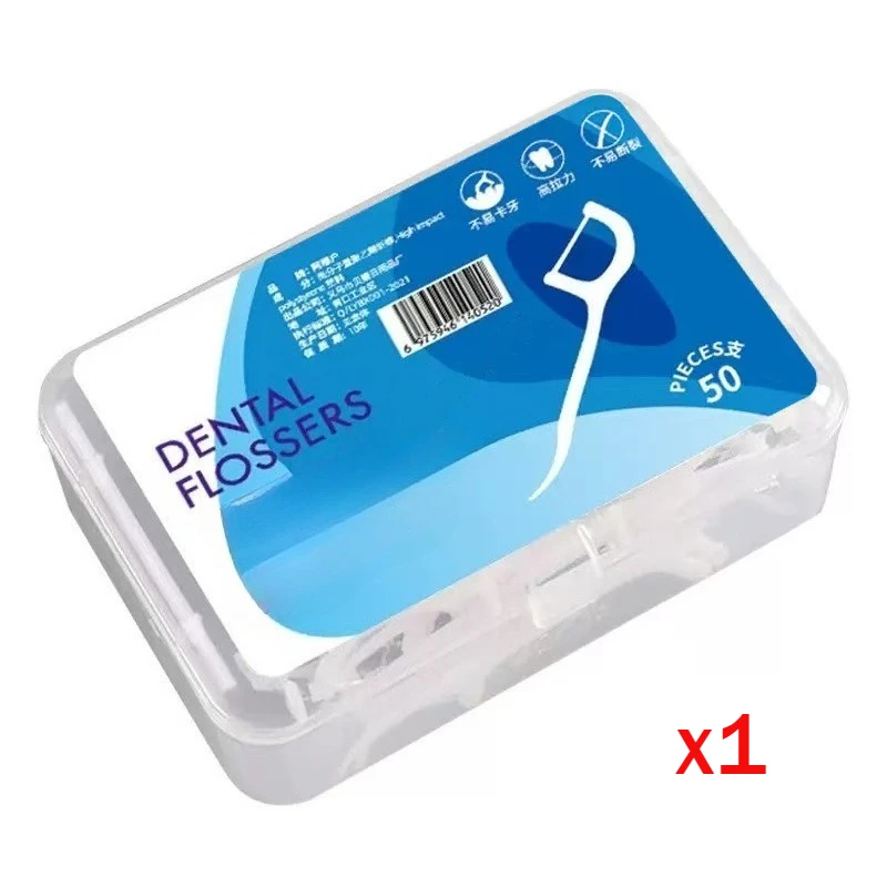Automatic Pop-up Dental Floss Dispenser with 10 Refills - Hygienic One-Touch Storage Box for Oral Care, Portable Travel Case