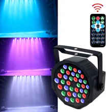 

36LED UV Blacklight Stage Spotlight with Remote Control LED Up Lights for Wedding Event Party Festival