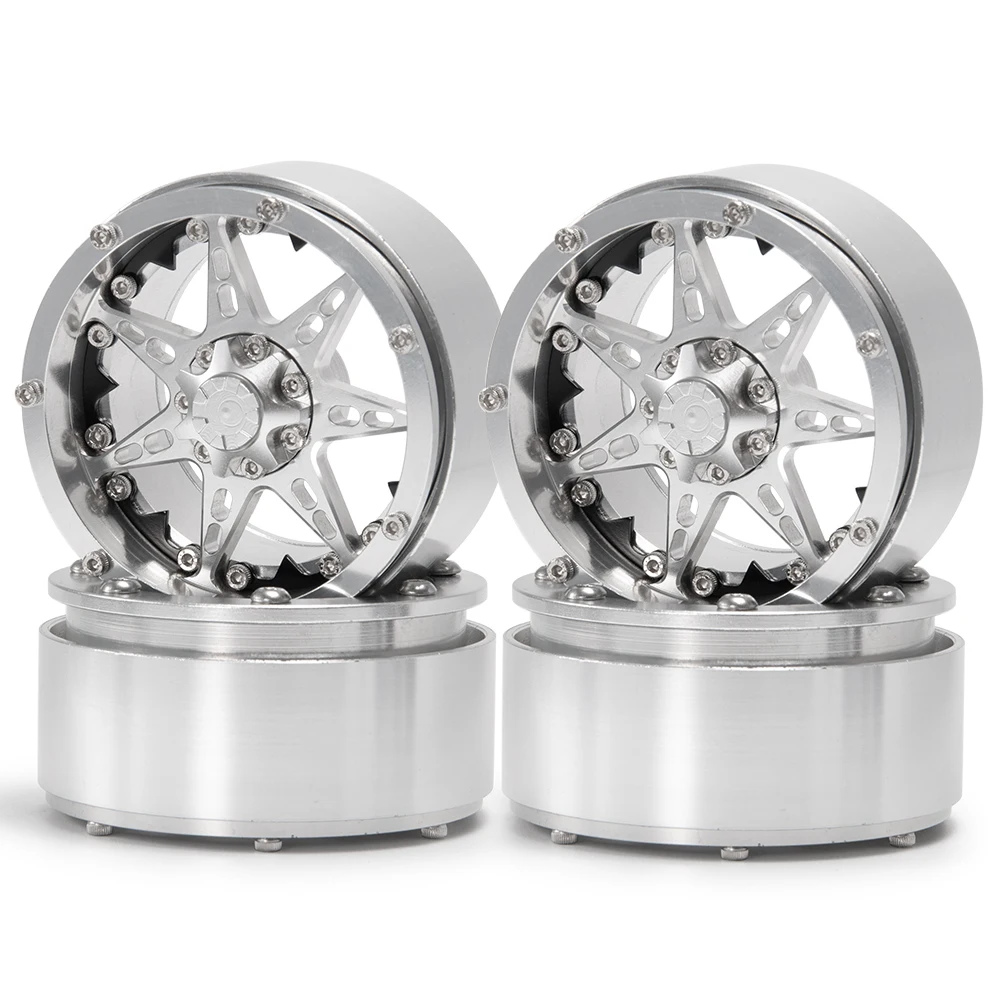 Металлическая ступица обода колеса 2,2 Beadlock для 1/10 RC Rock Crawler Axial SCX10 90046 AXI03006 RR10 Wraith TRX4 TRX6 D90