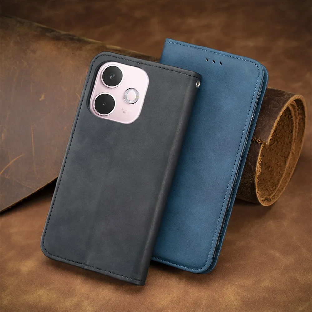 Luxurious Leather Flip Wallet Case