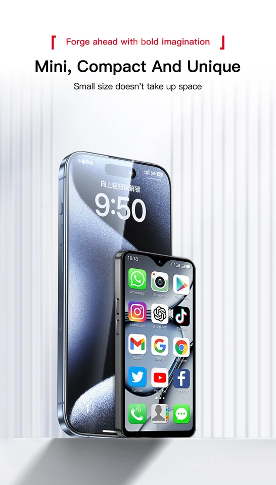 SOYES-XS18 Pro Max Miniスマートフォン,4.3インチ画面,4G LTE,Android