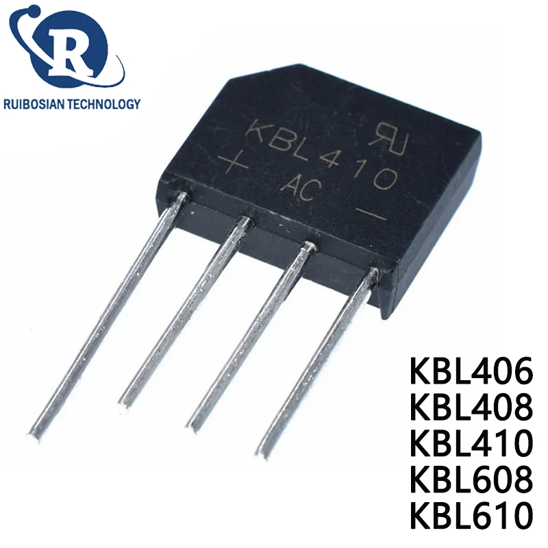 KBL406 KBL408 KBL410 KBL608 KBL610 4A 6A 1000V Single Phases Diode bridge rectifier 10PCS