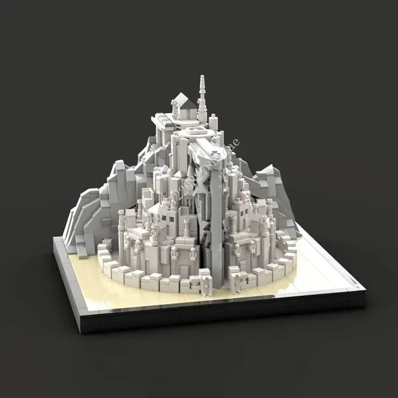 

1477 шт. MOC кольца серия фильмов миди-масштаб башня строительные блоки креативная демонстрационная модель технология кирпичи сборные игрушки «сделай сам»