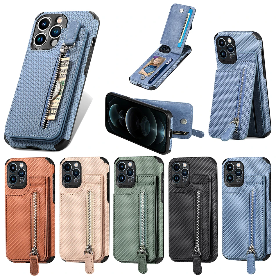 

For Samsung Galaxy A73 A82 A72 A53 A52 A33 A32 A23 A22 A13 A12 M62 F62 M53 M33 M23 Vertical Flip Zipper Wallet Case Card Holder