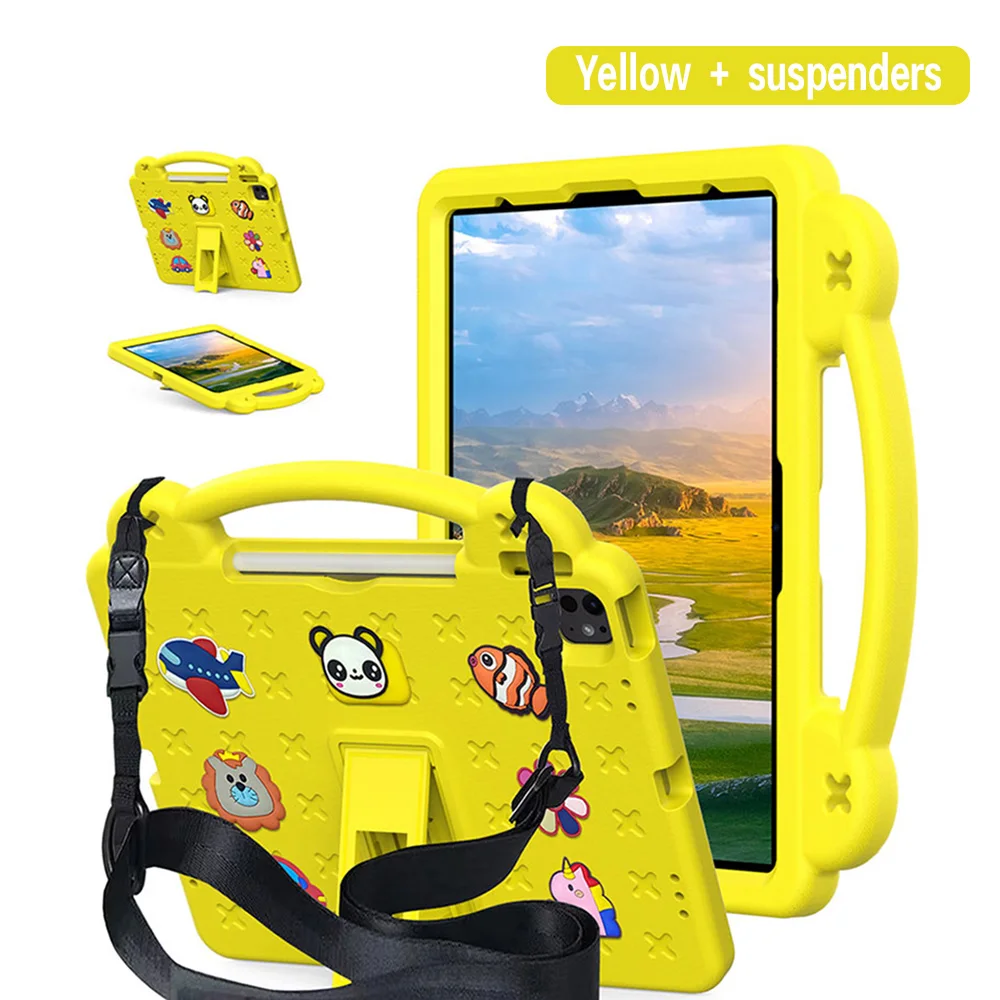 Colorful EVA Tablet Case with Pen Slot - Cartoon Design