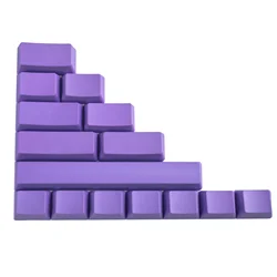 Thick PBT OEM Profile Custom Keycap Set for DIY Keyboard Projects (Purple)