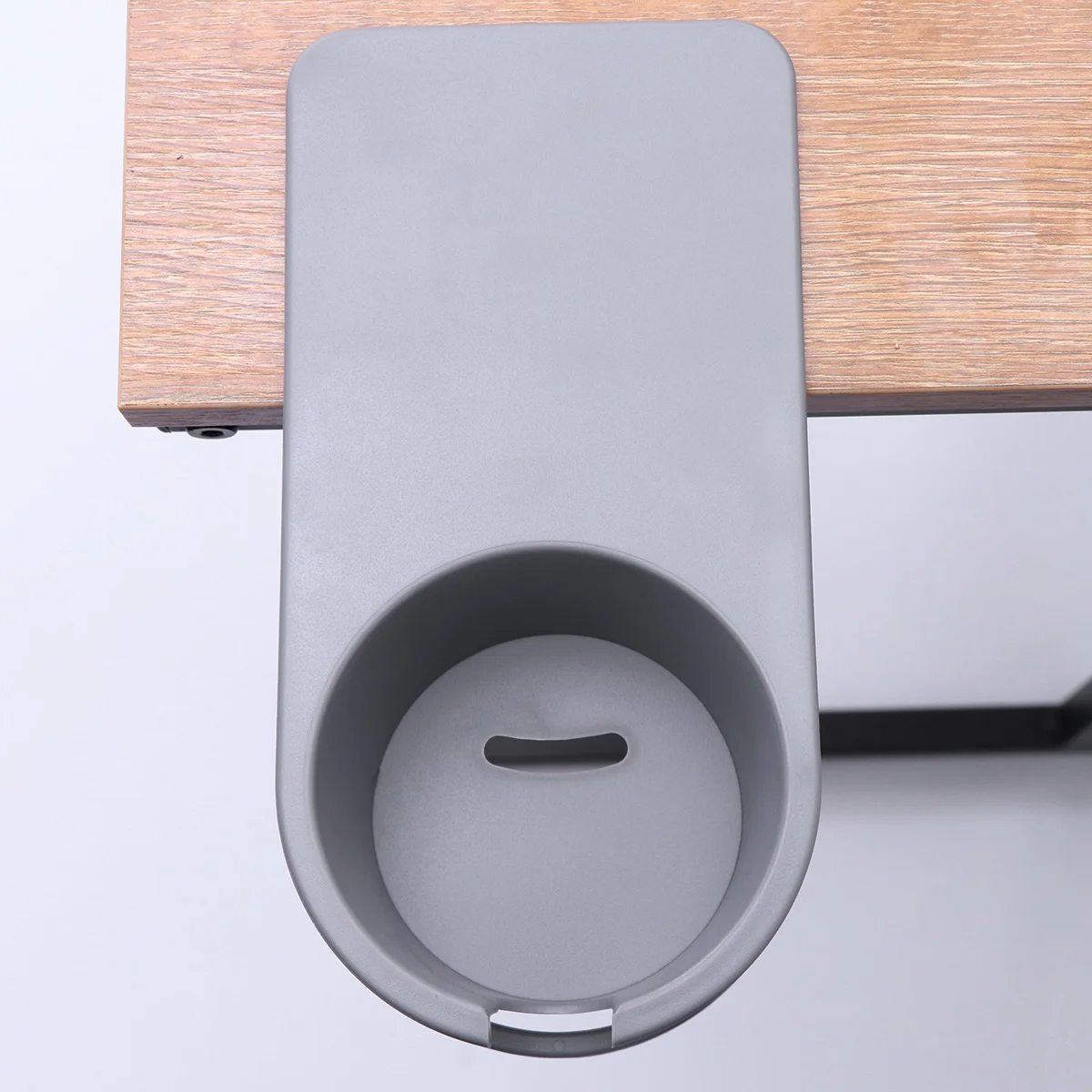 Drinking Cup Holder Clip Table Bottle Cup Stand Water Coffee Mug Holder Saucer Clip Design for Home Office (Grey)