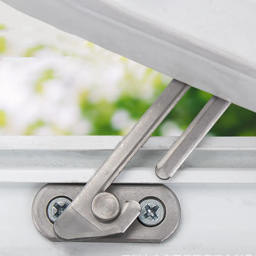 Window Support Wind Hook Latches Adjustable Limiter Latch Wind Brace Stay Position Stopper Casement Blocking Lock Protector