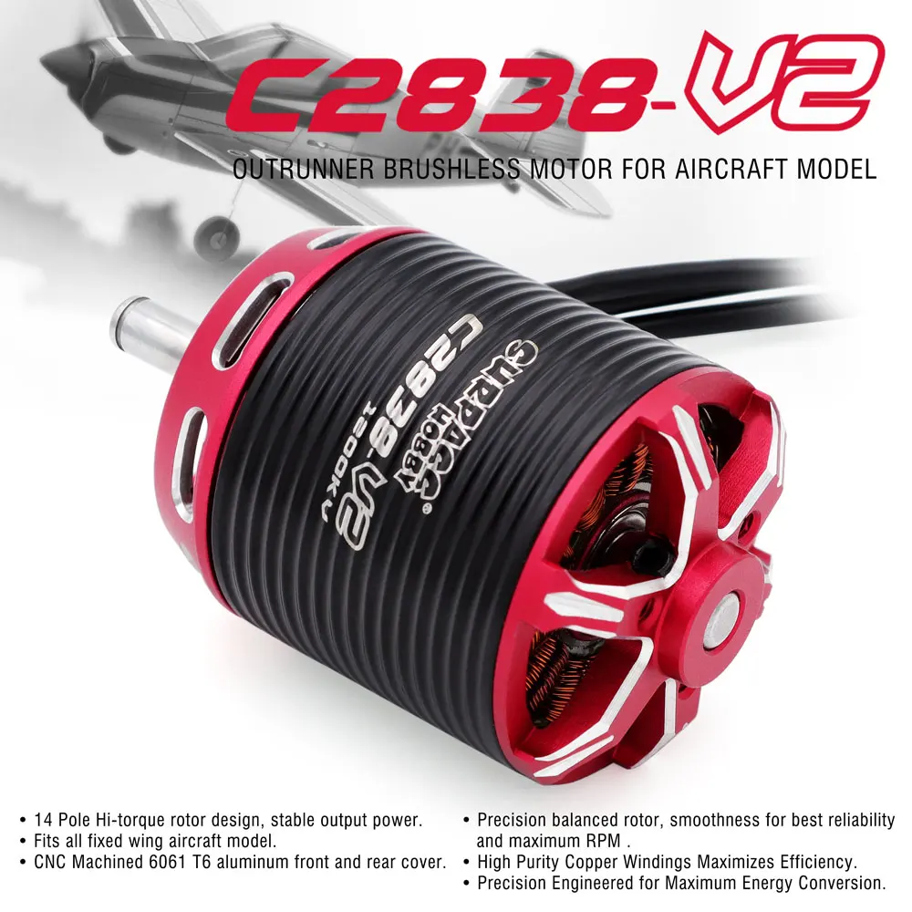 SURPASS HOBBY Brushless Motor 2-5S for RC Aircraft Plane Multicopter