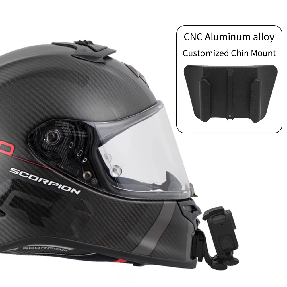 mounting gopro to scorpion helmet Camera Mount | Chin Mount for Your Action Camera: Gopro, Insta 360, DJI The best AGV X3000 helmet action camera Chin Mount motovlog setup Chin Mount for Scorpion EXO
