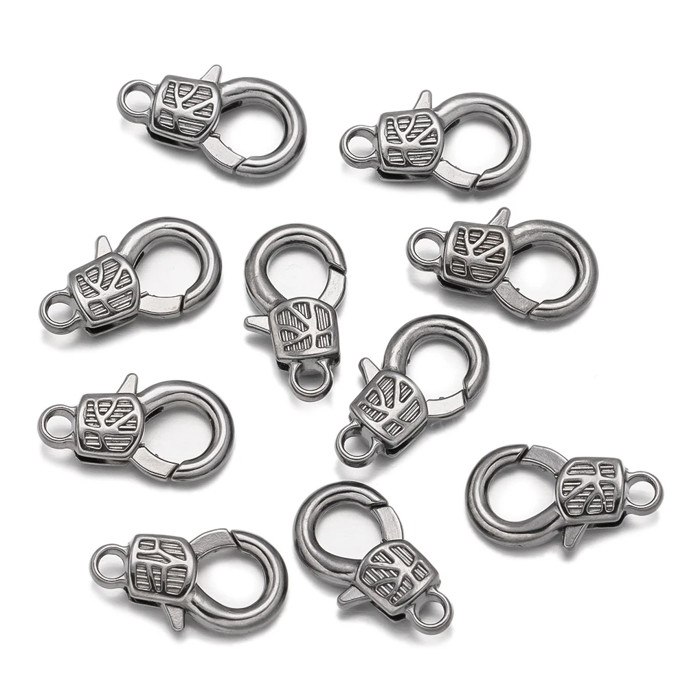 20 Teile/los 7x19mm Metall Vintage Karabiner Für DIY Armbänder Halsketten Haken Kette Verschluss Handwerk Zubehör Schmuck machen – Detail 3