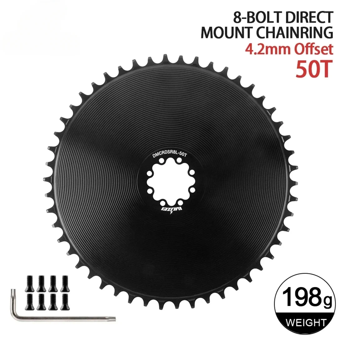 8-Loch-Kettenblatt, kompatibel mit SRAM AXS Force Red Direct Mount Rennrad 40T/42T/44T/46T/48T/50T/52T/54T/56T/58T Narrow Wide – Detail 28