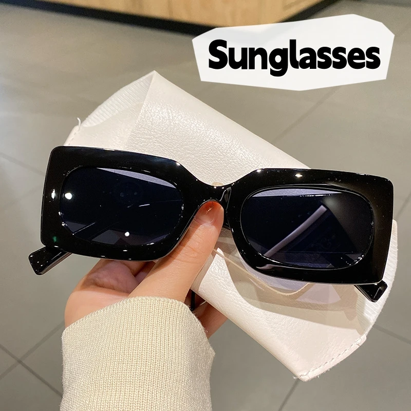 2024 neue Art quadratischen Rahmen Sonnenbrille Unisex UV-sichere Sonnenbrille Brillen Frauen Outdoor-Reise brille Augen produktion Sonnenschirme