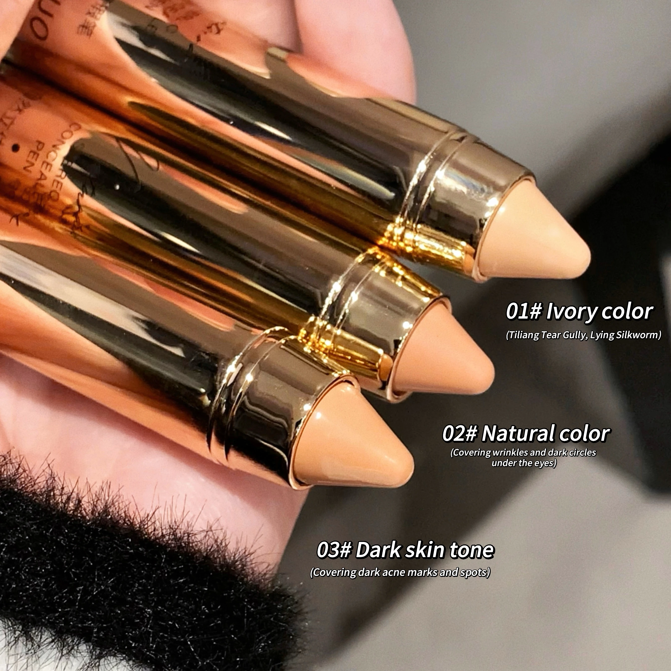 Natural Three-dimensional Concealer Pen Can Hide Acne Marks And Dark Circles And Facilitate Makeup Application nine tone concealer eye concealer concealer palette concealer foundation