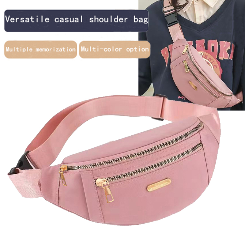 Men's and Women's Crossbody Bags, Durable and Versatile, Front-Clasp Crossbody Bags, Sporty Waist Bags, Cycling Small Bags