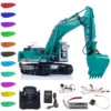 RTR LESU PC360 RC Hydraulic Excavator 1/14 Metal PL18EV Lite Remote Control Digger Model Smoke Unit Lights Sounds Toy THZH1706 1