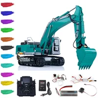 RTR LESU PC360 RC Hydraulic Excavator 1/14 Metal PL18EV Lite Remote Control Digger Model Smoke Unit Lights Sounds Toy THZH1706 1