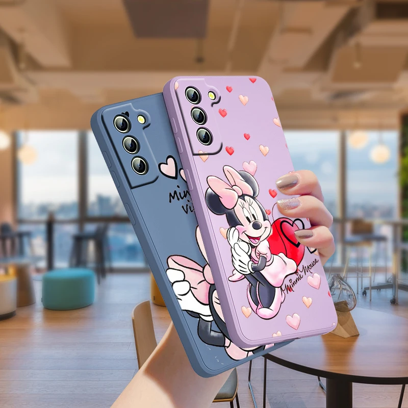 Handmade Blanc Mickey Minnie Téléphone Case for Samsung S20 21 Plus Ultra  et Note 10 20 Plus Ultra Cosplay - CosplayFU.com