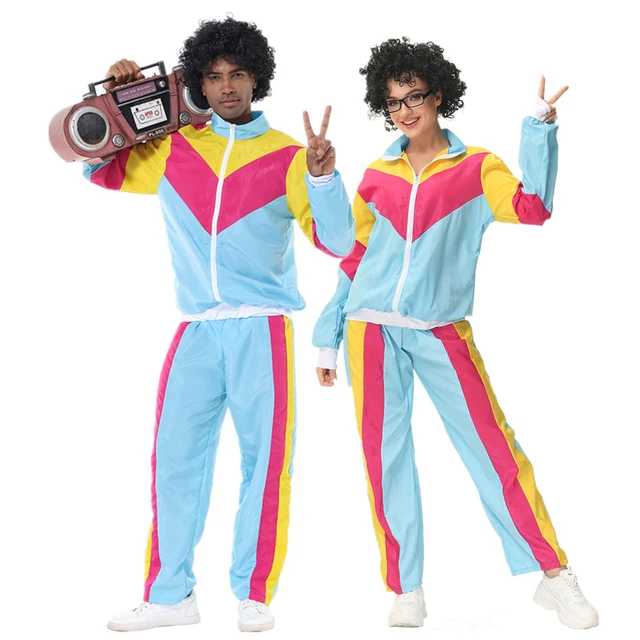 Couples Hippie Costumes Male Women Carnival Halloween Cosplay Party Vintage  70s 80s Disco Rock Hippies Outfit Sportswear - AliExpress