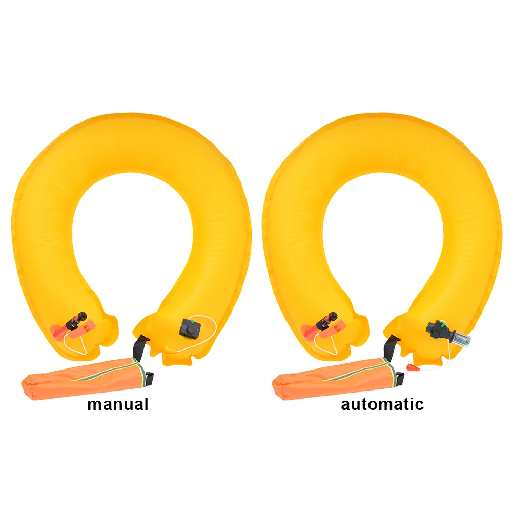 Adult Automatic Inflatable Fishing Life Jacket Belt Large Buoyancy Adult Portable Car Emergency Life Buoy Bag w/Reflective Strip