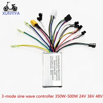 Controller Motore Brushless per E-bike, 3 Modalità Onda Sinusoidale, 24V/36V/48V, 350W 500W, 25A, per E-scooter con LCD S866, V889, S966 UART No.2