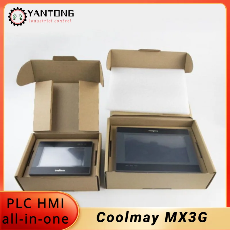 Coolmay MX3G-43C/70C HMI PLC All-In-One 4.3/7 Inch Built-In Analog Input Output 5AD2DA MODBUS RTU RS485 RS232 Support Industrial Hmi Touch Screen Plc Modules