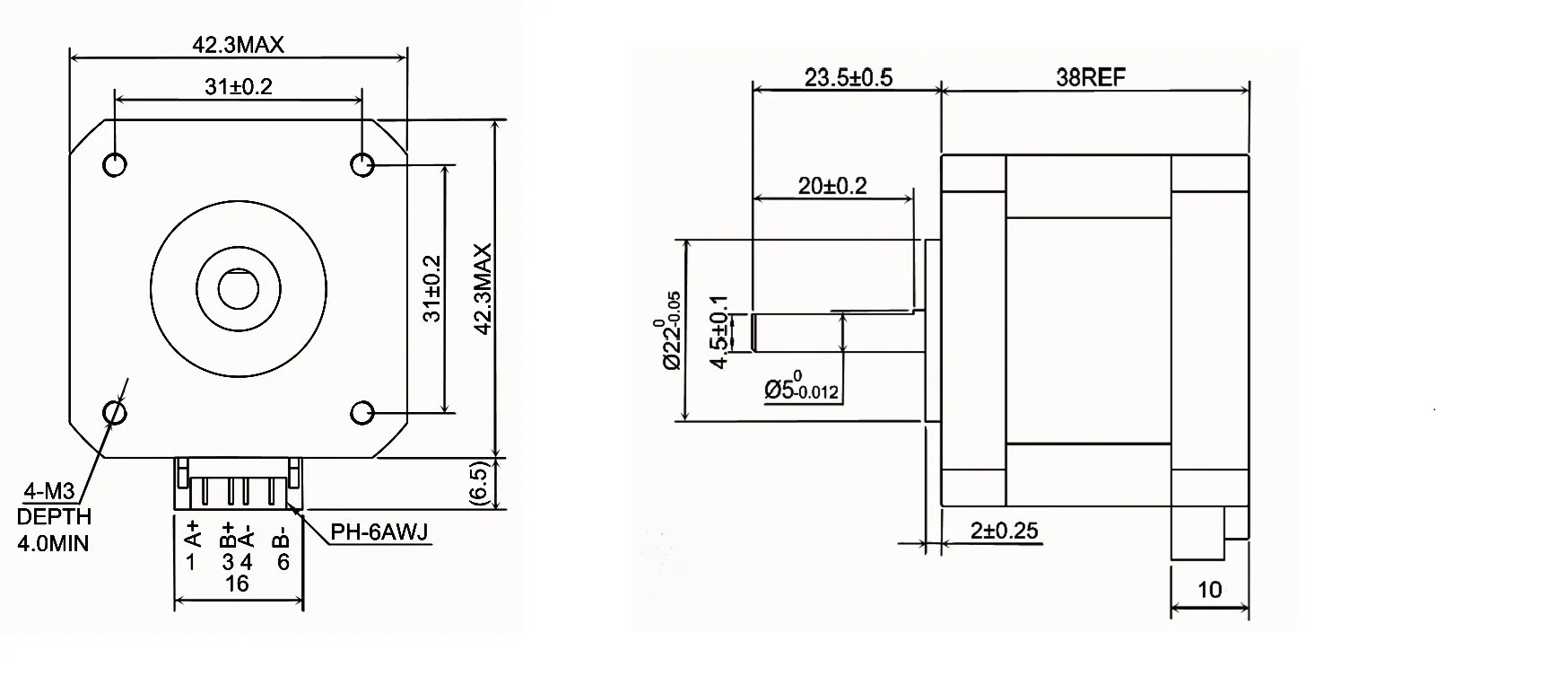 stepperonline nema motor deslizante motor passo para impressora cnc xyz