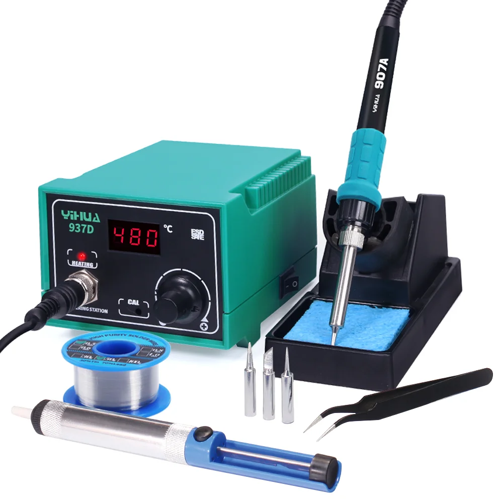 YIHUA 936 937D 40 W Lötkolben Lötstation Einstellbare Konstante Temperatur Elektrische Lötkolben Station Reparatur Werkzeuge – Detail 1