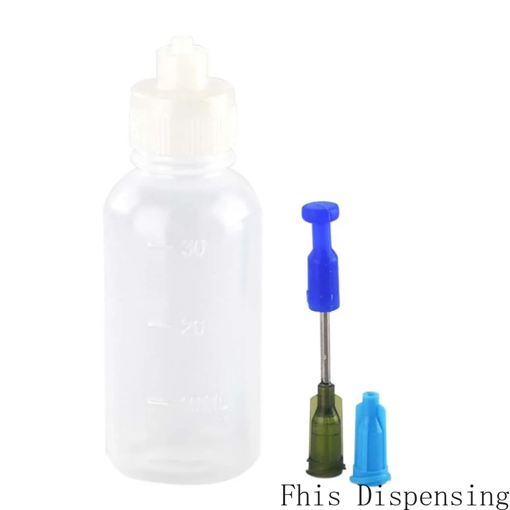 Luer Lock Bottles Needle Tip Plastic Applicator Squeeze 1oz Stainless