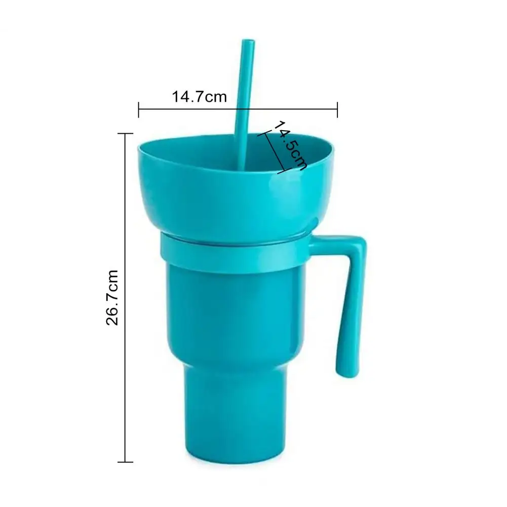 Toddler Cups with Straw Gravity Ball Wide Caliber Drinking Milk Water  Bottle With Handle 2 in 1 Cup Combo for Drink Snack Bowl - AliExpress
