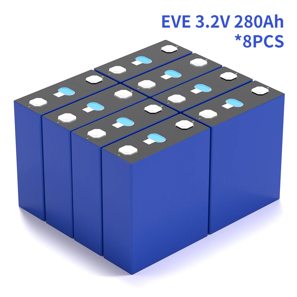 4/8/16 Stück EVE 280Ah Grade A LiFePO4 Zellen Lithium-Eisenphosphat-Akkuzellen zum Bau von 12V/24V/48V DIY-Batterien für Solar und Wohnmobile – Detail 5