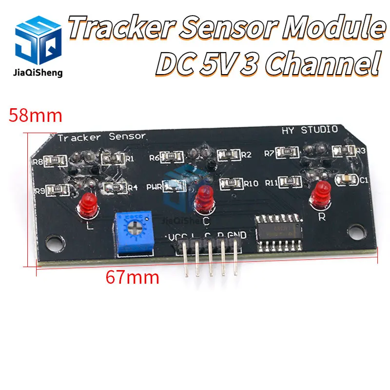Dc 5V 3 Canali Infrarossi Line Tracker Modulo Sensore Trio Detector Output Tcrt5000 Sensore 10Mm Distanza Per Kit Robot Avr/Arm/Pic
