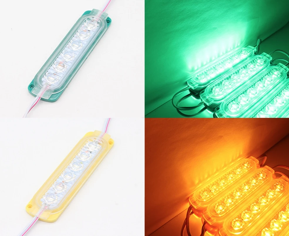 Description Picture 5 of itemUltra-thin LED Warning Light 6 LED Grille Signal Lights Truck Stop Lamp Trailer Indicator Advertising light Guide Plate 24V