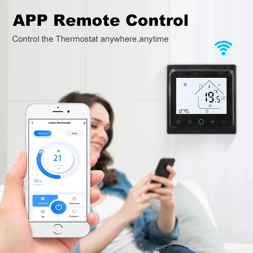 Smart WiFi Thermostat for Temperature Control and Remote Management