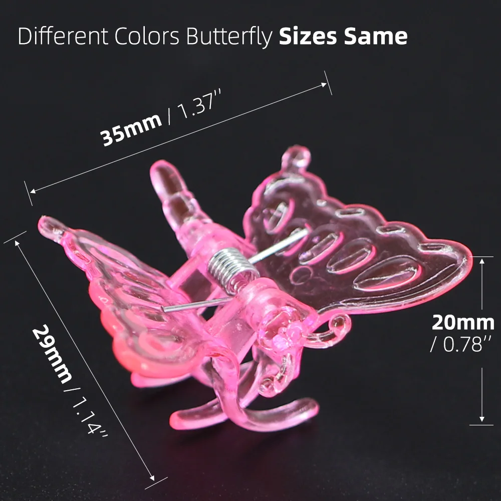 Plant Clips 30PCS Colorful Orchid Clips Butterfly Clamps for Support Plants Vine Climbing Fixed Plastic Ornamental Clips Garden Accessories