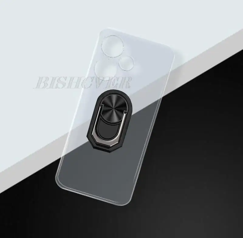 Per Infinix Hot 30 2023 6.78 "Infinix Hot 30 Free Fire Back Ring Holder Staffa Custodia Per Telefono Smartphone Tpu Cover Morbida In Silicone