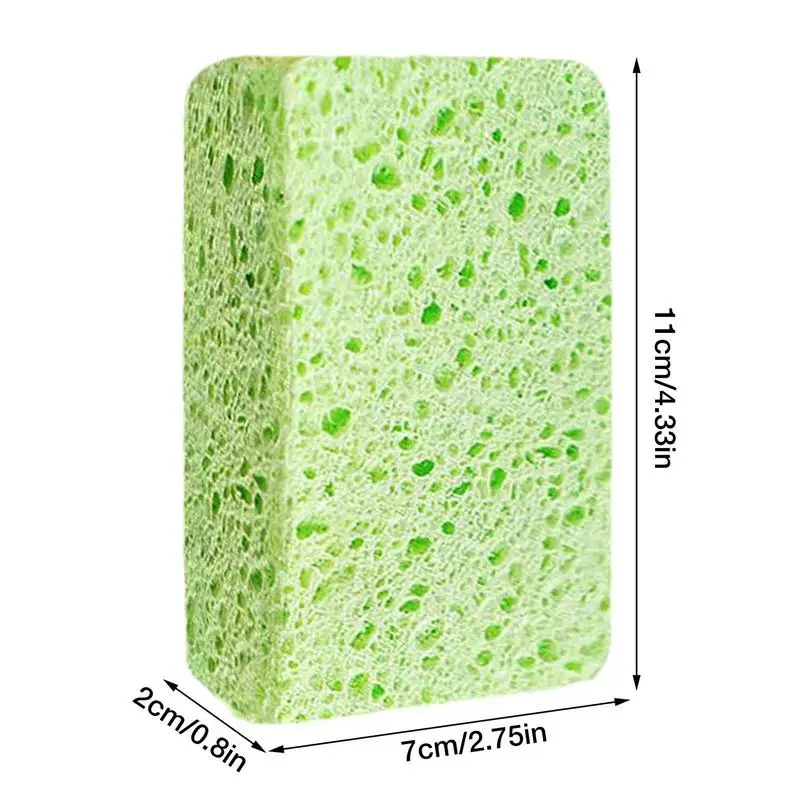 Dish Sponge Oil Free Household Cleaning For Kitchen Non-Scratch Cellulose  Scrub Sponge Dual-Sided Dishwashing