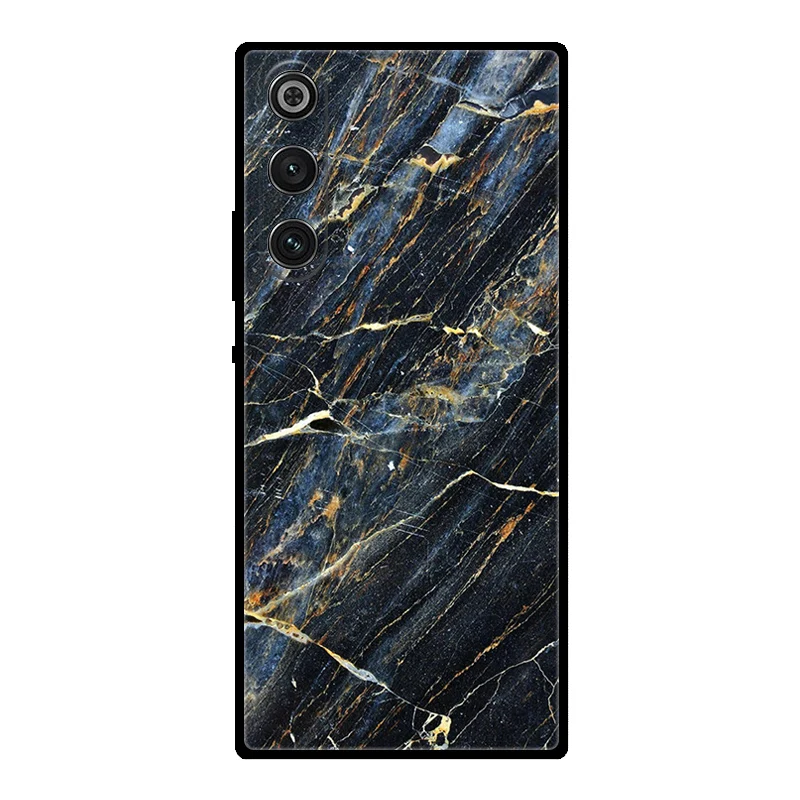 Marble Soft Matte Silicone Back Cover with Full Coverage Protection