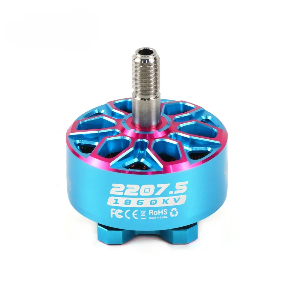 Бесщеточный двигатель FPV AXISFLYING BANDO 2207 1860KV 2207,5 1960KV 6S Lipo 5 мм, выходной вал для 5-дюймовых запчастей для фристайл-кинодронов thumbnail 2