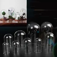 10/20/30/50pcs Tube Glass Dome Cloche Cover Microlandscape Holder Bell Jar For DIY Flower Plants Vase Table Ornaments Home Decor 1