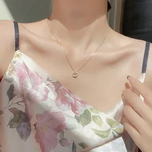 

New Fashion Original with Logo Ladies Necklace Clavicle Chain Gift Party Wholesale Free Shipping
