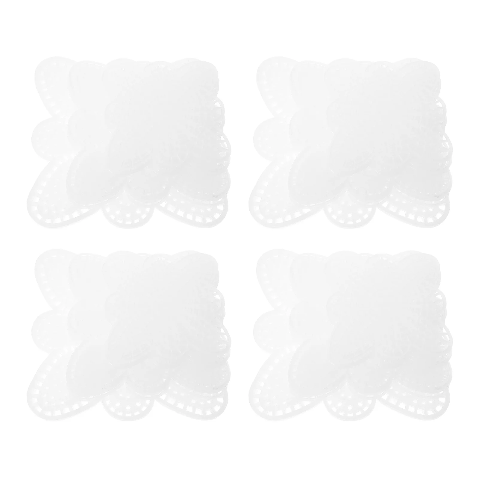 15 Pcs Petal Shaped Plastic Mesh Canvas Sheets Grid Cross Stitch Patterns Craft Kit Diy Plastic Canvas Panels Butterfly Netting