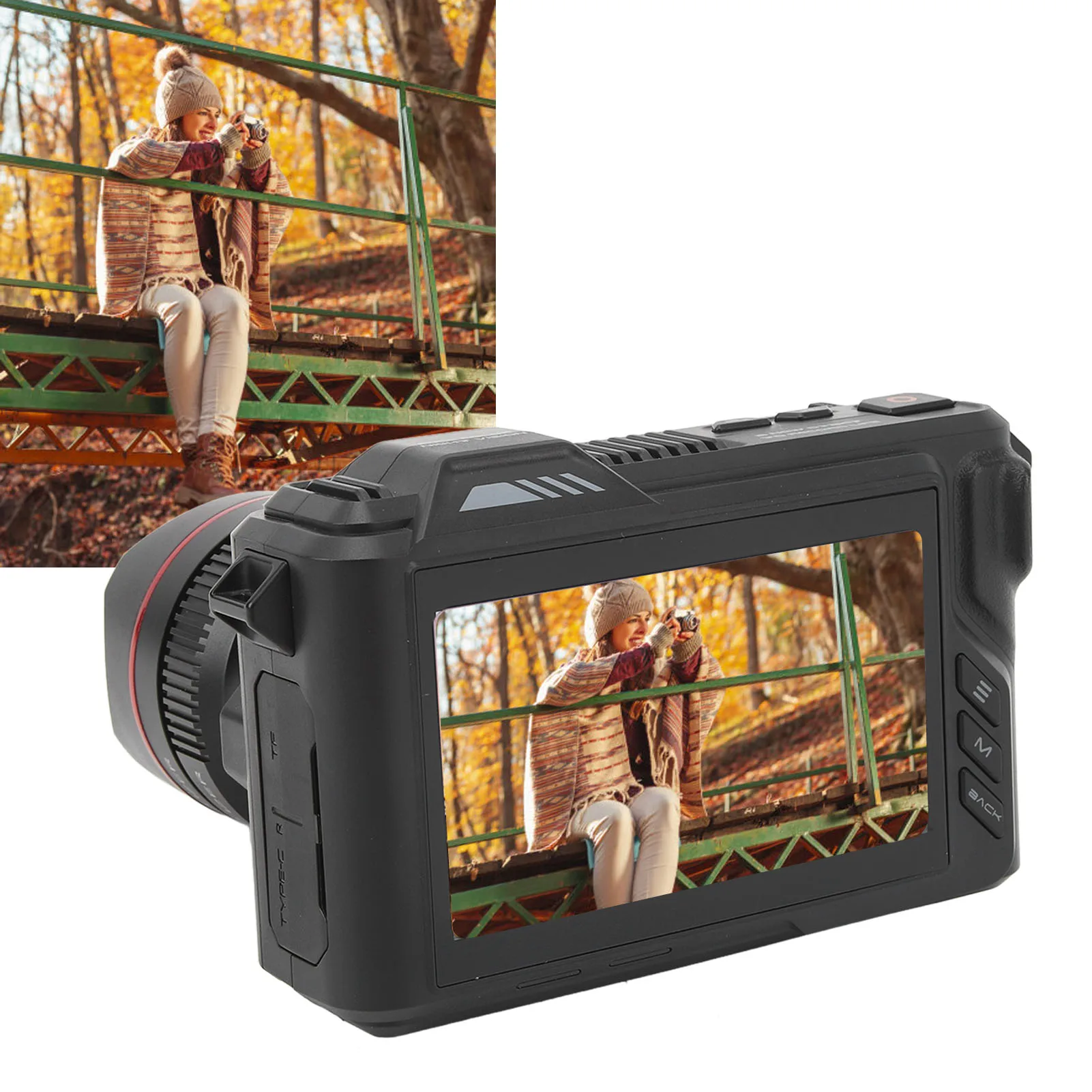 Digital Camera 5K Wifi Vlogging Full Color Night F0.8 Large Aperture 50X Digital Zoom HD Image Quality for Video