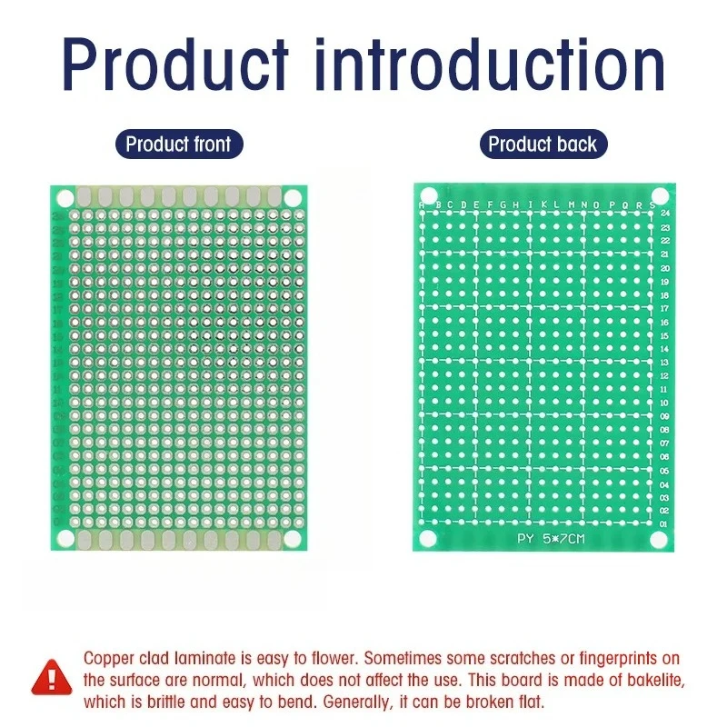 1-5PCS 단일 측면 FR4 PCB 프로토타입 보드 10x10/10x15/10x22/12x18mm 전자 제품용 범용 DIY 구리 클래드 회로 기판