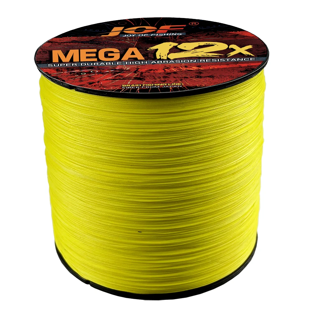 

High Strength JOF 12X Fishing Line 500M Braided Cord Multifilament PE Lines for Ocean Fishing Wire 11.3KG-54.5KG 0.16MM-0.55MM