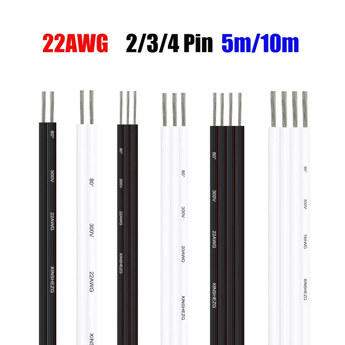 22AWG12VelektrischerDraht22Gauge234LeiterverzinnterKupferdrahtPVC-KabelflexiblesFlachkabelfürLED-StreifenLampenBeleuchtung-AliExpress