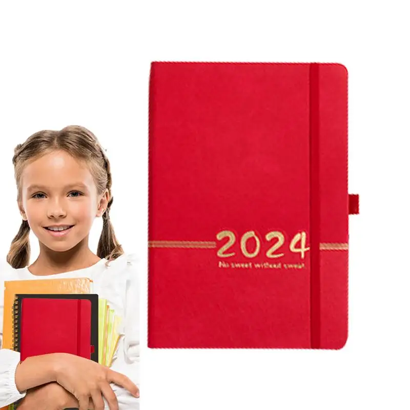 365 Giorni Planner Notebook 2024 Diario Pocketbook Daily Weekly Planner Journal Notepad Schedule Agenda Organizer Office