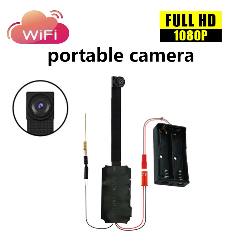 HD 4K DIY портативная модульная мини-камера WiFi ip-камера ночного - Цена: 