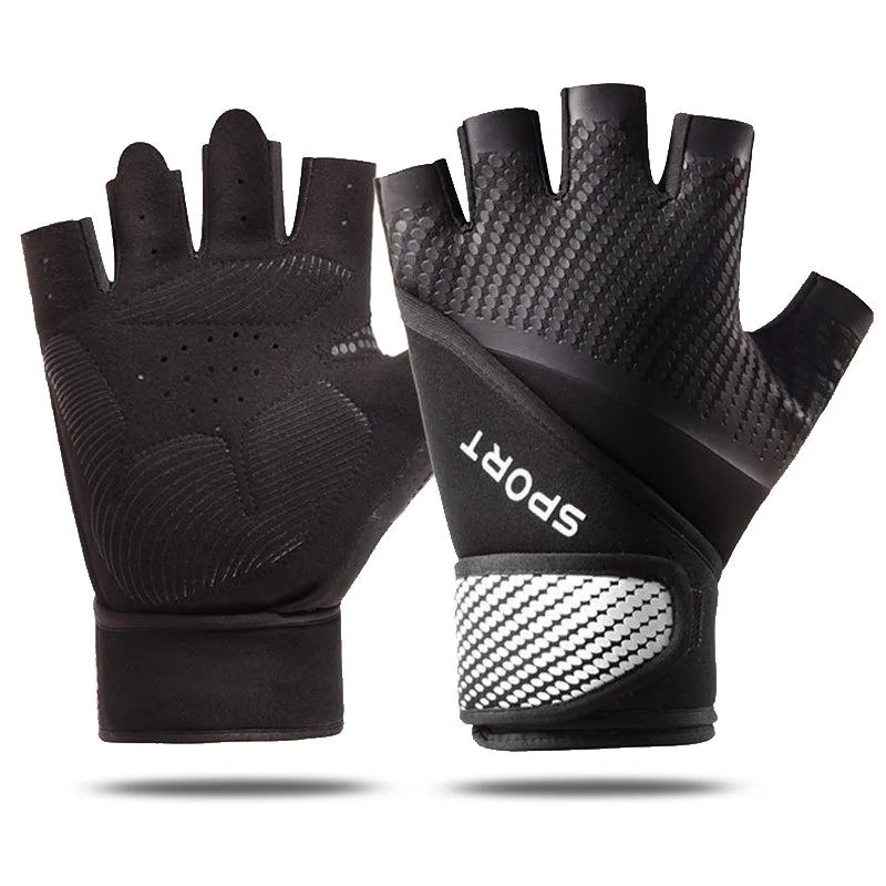 Workout Gloves with Wrist Support - Full Palm Protection & Enhanced Grip